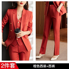 SHOWLU FASHION STORE Women's Coat for Interview Striped Suit