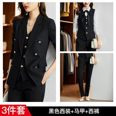 SHOWLU FASHION STORE Women's Coat for Interview Striped Suit