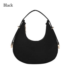 SHOWLU FASHION STORE Women's Crocodile Grain Underarm Bags Felt Fashion Shoulder Bag Cute Simple Handbags Female Purses