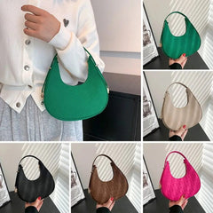 SHOWLU FASHION STORE Women's Crocodile Grain Underarm Bags Felt Fashion Shoulder Bag Cute Simple Handbags Female Purses