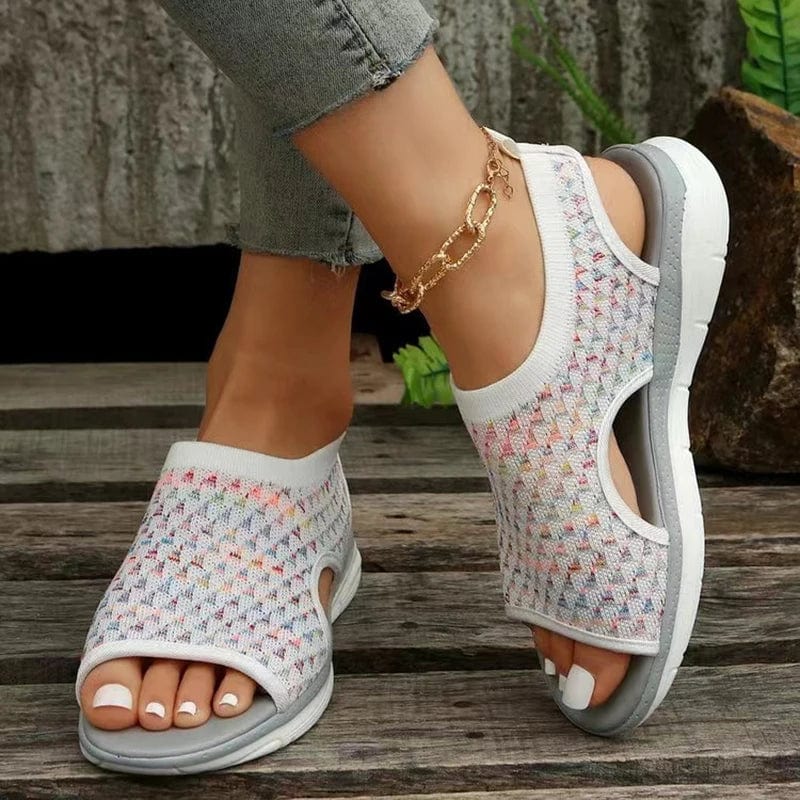  Showlu Fashion Store Women Sandals Classics Summer Sandalias Mujer 2023 Casual Flat Shoes For Women Soft Bottom Summer Footwear Luxury Sandals Female