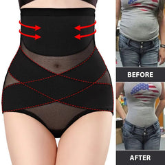  Showlu Fashion Store Women Sexy Cross Butt Lifter Body Shaper Briefs High Waist Trainer Panties Female Tummy Control Shapewear Slimming Underwear