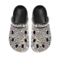  Showlu Fashion Store Women Summer Luxury Slippers EVA Rhinestone Decoration Sandals Beach Slides Flip Flop Soft Fashion Casual Shoes For Female 35-41