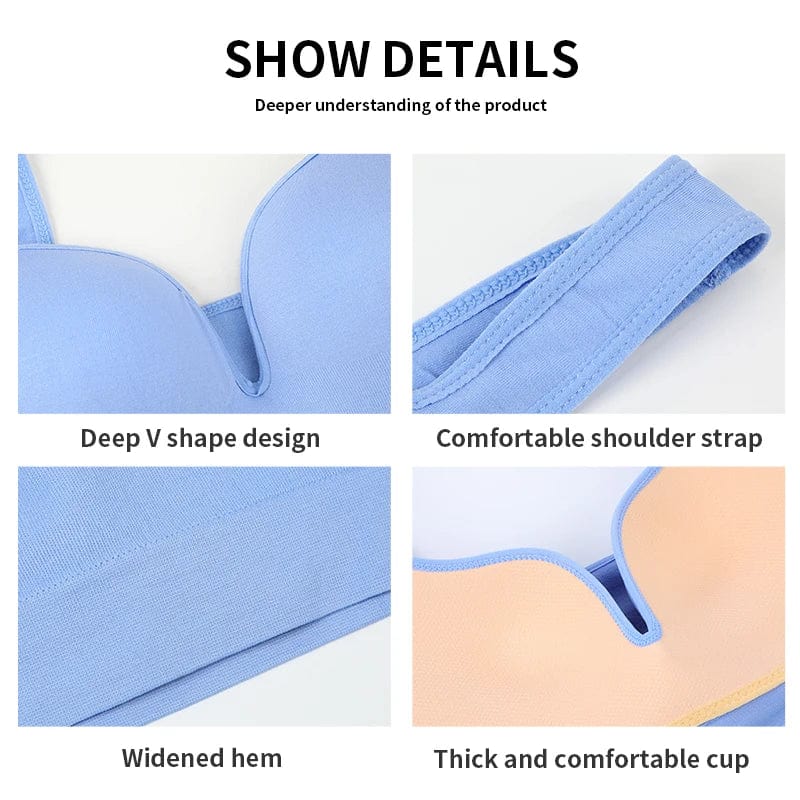 SHOWLU FASHION STORE Women Wireless Sports Bra Fitness Running Vest Gym Workout Underwear Padded Tops Bralette Breathable Brassiere Push Up Bras