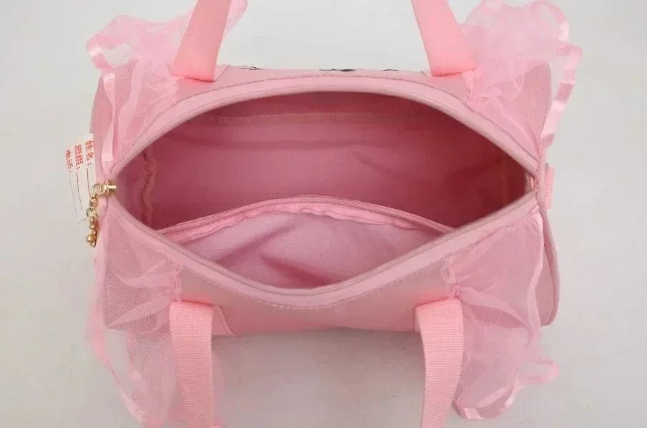 Showlu Fashion Store WUDAOBAO1 2024 New Ballet Dance Bags Pink Girls Sports Dance Kids Backpack Baby Barrels Package Bag Costume Clothes Shoes Dress Handbag