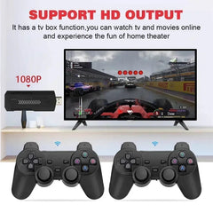  Showlu Fashion Store X2 Plus 256G 50000 Games GD10 Pro 4K Game Stick 3D HD Retro Video Game Console Wireless Controller TV 50 Emulator For PS1/N64/DC