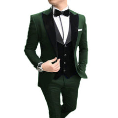 Showlu Fashion Store XL / 8 Banquet Dress Suit Fashion New Arrival Men Suit Three-Piece Suit Fancy Business Suit Bridegroom Wedding Suit