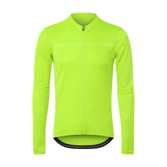 Showlu Fashion Store XXL / Quick-drying breathable perspiration fluorescent green long sleeves 23 Cycling Clothing Men's Bicycle Spring and Summer Long Sleeves Quick-Drying Breathable Road Bike Riding Jacket Mountain Bike Clothes