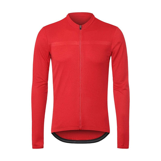 Showlu Fashion Store XXXL / Quick-drying breathable sweat-wicking red long sleeves 23 Cycling Clothing Men's Bicycle Spring and Summer Long Sleeves Quick-Drying Breathable Road Bike Riding Jacket Mountain Bike Clothes