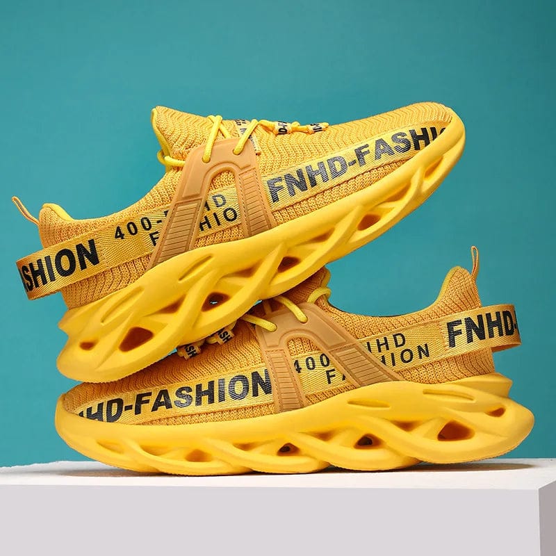 SHOWLU FASHION STORE Yellow 006KJ / 44 / CHINA Fashion Blade Running Shoes Unisex Original Yellow Men's Designer Shoes Summer Casual Sneakers Breathable Women's Sports Shoes