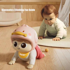 Showlu Fashion Store YELLOW-BOX Baby Crawling Toys with Sound Electric Baby Doll Toy for Toddler Learn To Climb Educational Toddler Moving Toy 0-6-12Months Gift