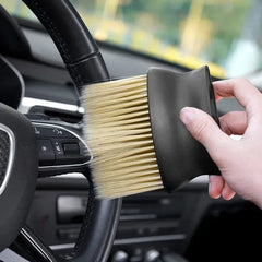 SHOWLU FASHION STORE Yellow Dust brush, automotive supplies, dust removal, air conditioning vents, interior, fine seams, dust cleaning, soft bristled brush,