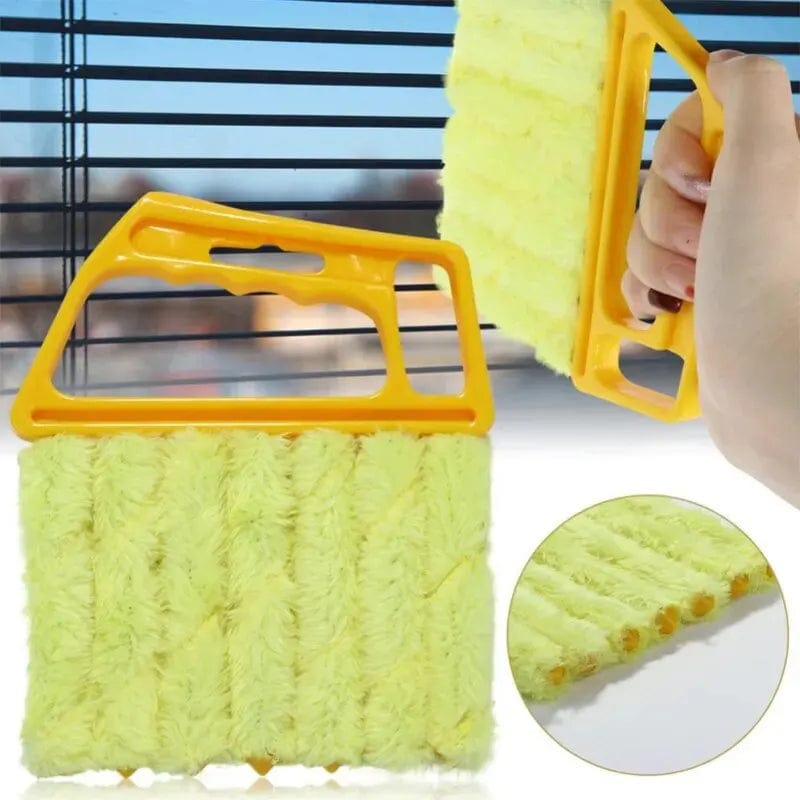  Showlu Fashion Store Yellow EW New Louver Curtain Cleaning Brush Cleaning Brush Detachable Cleaning Brush Cleaning Vent Brush