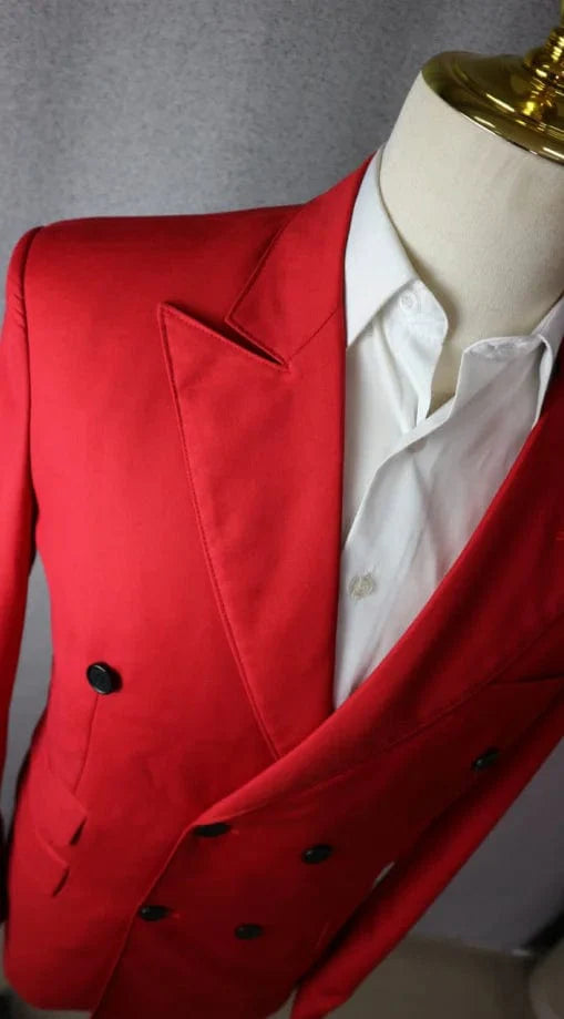 Yellow men's 2-piece skinny fit wedding suit blazer and trousers by Showlu Fashion Store, casual and formal men's fashion ensemble.