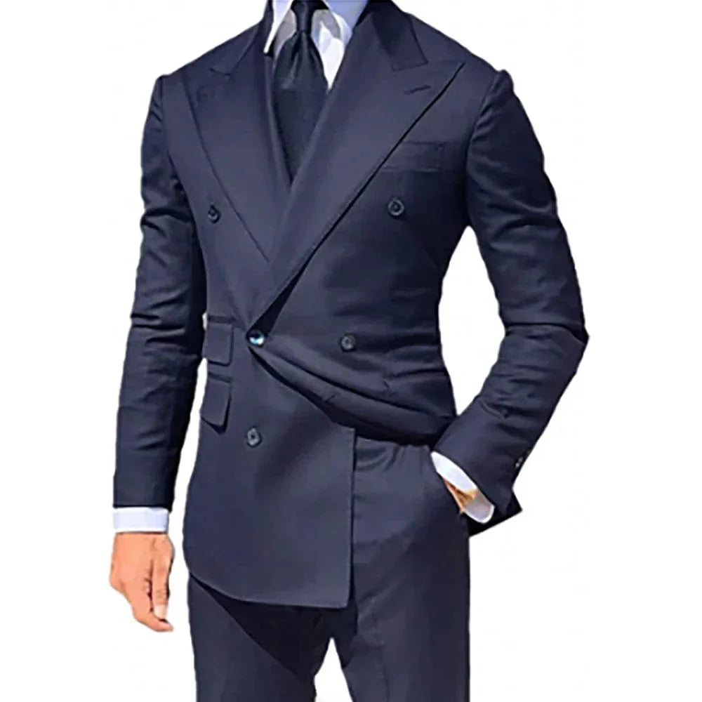 Yellow men's 2-piece skinny fit wedding suit blazer and trousers by Showlu Fashion Store, stylish formal and groom attire.