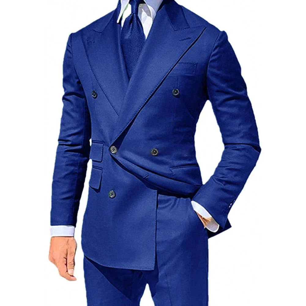 Yellow men's 2-piece skinny fit wedding suit blazer and trousers by Showlu Fashion Store, casual and formal men's fashion attire