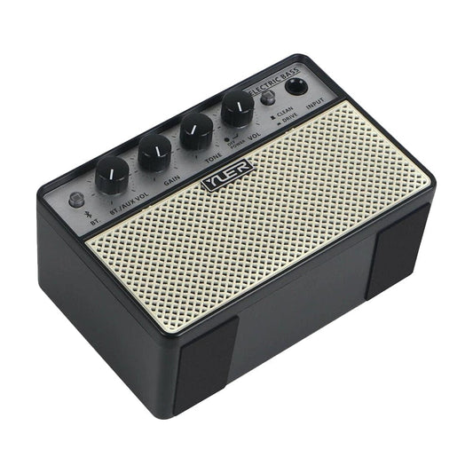  Showlu Fashion Store Yuer-BA-10 Portable Audio Bluetooth Electric Guitar Bass Amplifier Clean/drive Effect 10w Small Speaker Practice Accessories