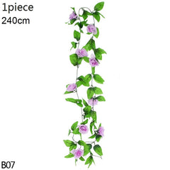 Showlu Store Nation 0 B07-1p-light purple Wedding Arch Flower Decoration with Artificial Wisteria Vine