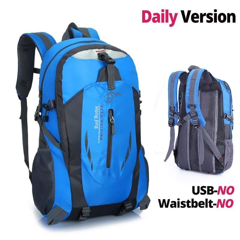 Showlu Store Nation 0 Blue / 17 Inches / China Nylon Waterproof Travel Backpacks Men Climbing Travel Bags Hiking Backpack Outdoor Sport School Bag Men Backpack Women 40L