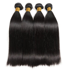 Showlu Store Nation 0 Bone Straight Human Hair Bundles Long 30Inch 1/3/4 Pcs Deals Sale For Black Women Brazilian Remy Hair Extension Natural Color