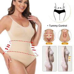 Showlu Store Nation 0 Camisole Bodysuit for Women Tummy Control Slimming Shapewear Butt Lifter Seamless Sculpting Thong Body Shaper Tank Tops Corset