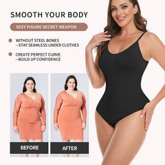 Showlu Store Nation 0 Camisole Bodysuit for Women Tummy Control Slimming Shapewear Butt Lifter Seamless Sculpting Thong Body Shaper Tank Tops Corset