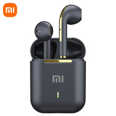 Showlu Store Nation 0 Gold Xiaomi J18 Wireless Bluetooth Earphones Noise Canceling Headphones Touch Control 300mAh Battery TWS Earbuds Handsfree In Ear