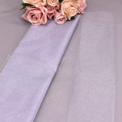 Showlu Store Nation 0 Gray / 10m X 48cm Elegant Wedding Decoration Crystal Tulle Roll Organza Fabric