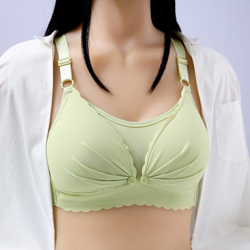 Showlu Store Nation 0 Green / One Size / 34 Breast Feeding Maternity Nursing Bra Mothers Clothing for Pregnant Women Underwear Breastfeeding Bra Soutien Gorge Allaitement