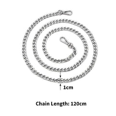 Showlu Store Nation 0 Metal Aluminum Bag Chain Replacement Parts Accessories For Hand-Woven Shoulder Handbag DIY Handmade Detachable Straps