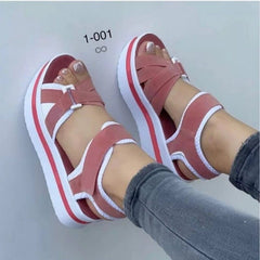 Showlu Store Nation 0 Pink / 36 Women Shoes 2023 New Sandals Women Open Toe Shoes Women Thick Bottom Walking Shoes Breathable Sandals Platform Light Footwear