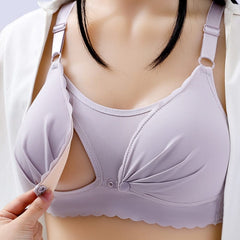 Showlu Store Nation 0 Purple Grey / One Size / 34 Breast Feeding Maternity Nursing Bra Mothers Clothing for Pregnant Women Underwear Breastfeeding Bra Soutien Gorge Allaitement