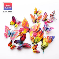 Showlu Store Nation 0 Rainbow - Magnet Use Butterfly Wall Stickers to Decorate Your Room