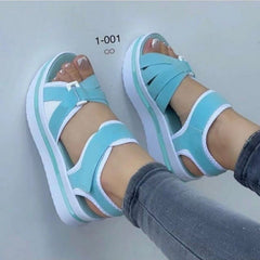 Showlu Store Nation 0 Sky Blue / 36 Women Shoes 2023 New Sandals Women Open Toe Shoes Women Thick Bottom Walking Shoes Breathable Sandals Platform Light Footwear