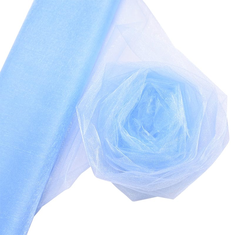 Showlu Store Nation 0 sky blue / 48cmx5m Sheer Organza Tulle Table Swags for Wedding Decor