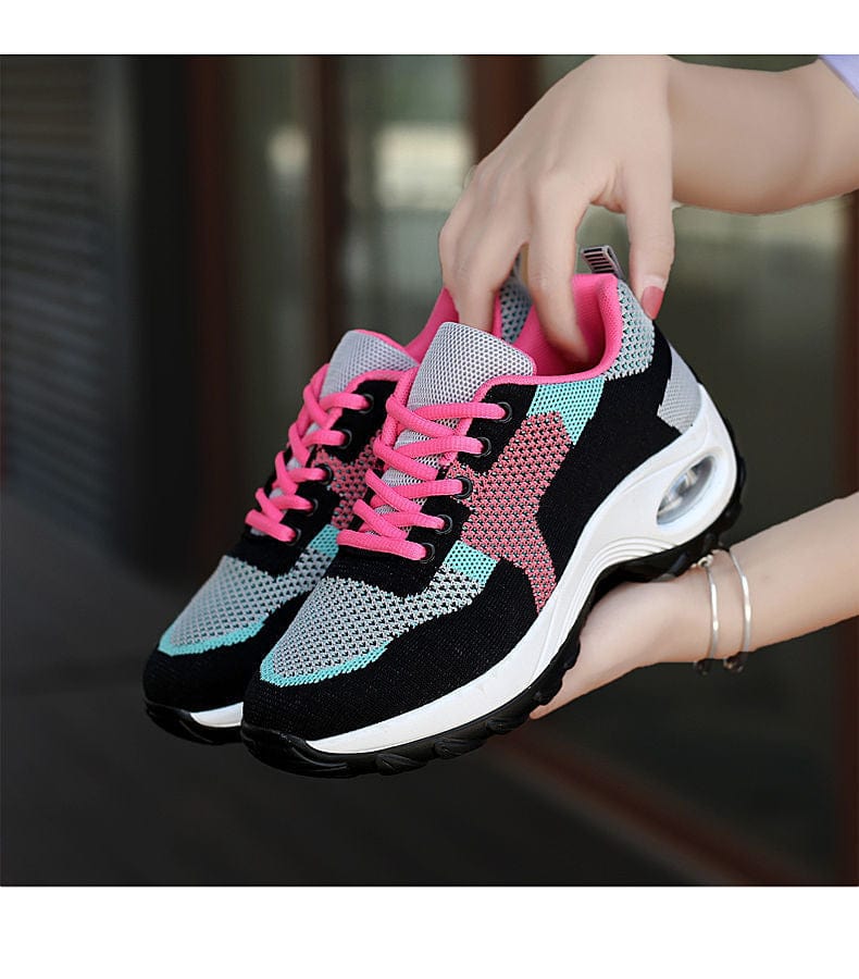 Showlu Store Nation 0 The New Fashion Wedge Shoes for Women 2022 Casual Comfortable Breathable Platform Sport Shoes Ladies Outdoor Running Sneakers