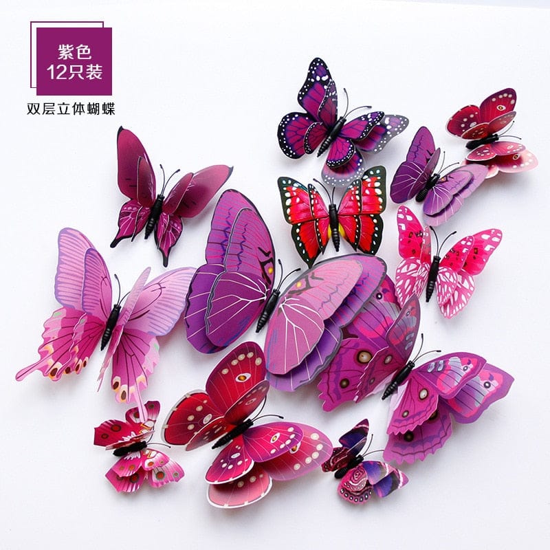 Showlu Store Nation 0 Use Butterfly Wall Stickers to Decorate Your Room