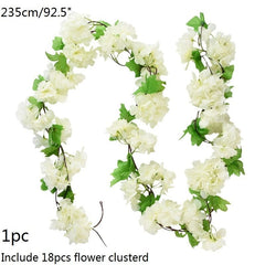 Showlu Store Nation 0 Wedding Arch Flower Decoration with Artificial Wisteria Vine