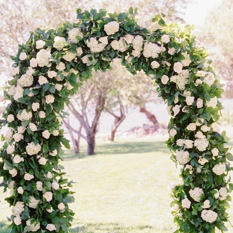 Showlu Store Nation 0 Wedding Arch Flower Decoration with Artificial Wisteria Vine