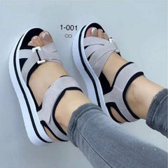 Showlu Store Nation 0 White / 36 Women Shoes 2023 New Sandals Women Open Toe Shoes Women Thick Bottom Walking Shoes Breathable Sandals Platform Light Footwear