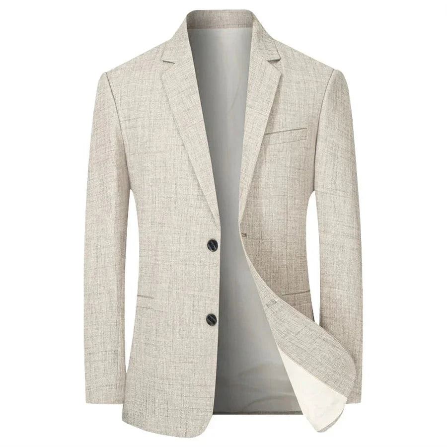 Sky blue men's slim fit blazer by SHOWLU FASHION STORE, casual business suit jacket for spring and autumn, formal or wedding wear