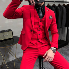 Slim - Fit Night Show Stage Bright Color Handsome Suit - SHOWLU FASHION STORE