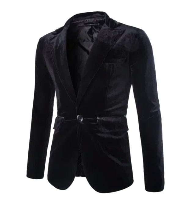 Slim Male Blazer Cosplay Suit Solid Color Corduroy Coat Men's Jacket Stage Prom Nightclub Party Blazers - SHOWLU FASHION STORE