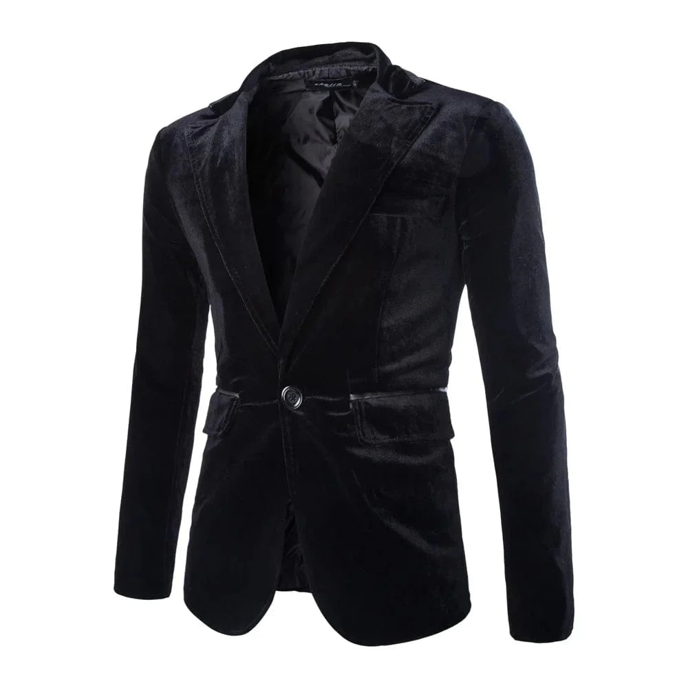 Cute unicorn men's slim corduroy blazer with stage and party style, perfect for cosplay or prom, by SHOWLU FASHION STORE