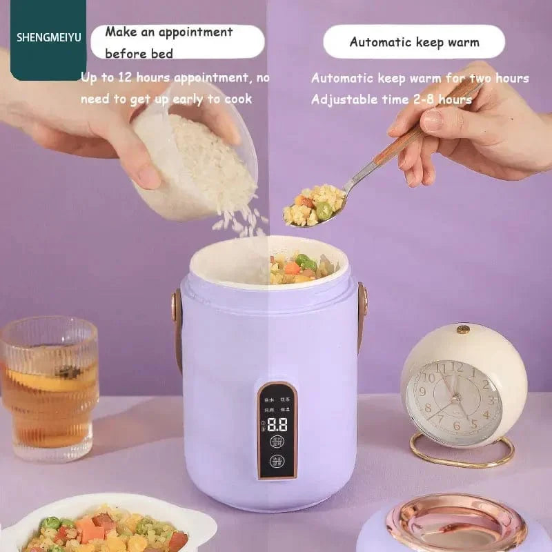 Xiaomi Smart Electric Stew Pot by Showlu Fashion Store, portable 500W soup and porridge heater with insulated bucket and digital controls.