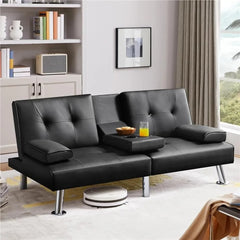 Sofa Bed Adjustmentsofa Double - sided Doublesofa Folding Sofa Bed Guestbed,cupholder,Bed Modern Artificial Leather Lounge Chair - SHOWLU FASHION STORE