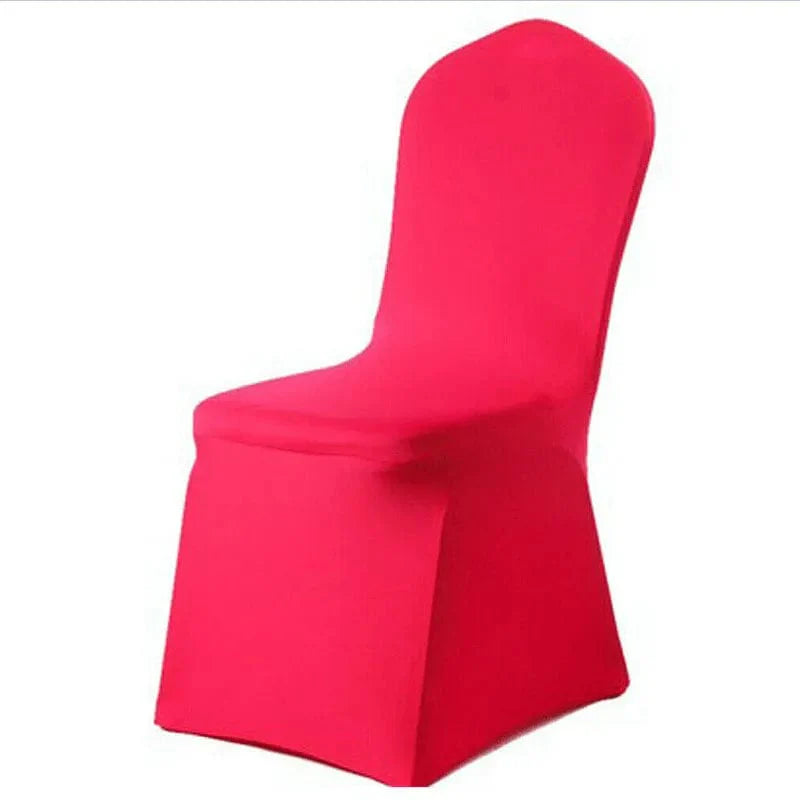 Solid color Faroot Spandex chair cover by Showlu Fashion Store, stretchy slipcover for wedding, banquet, and restaurant chairs.