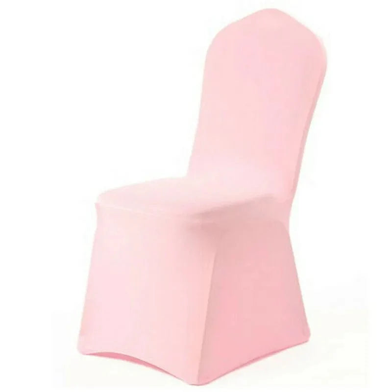 Solid-colored Faroot Spandex chair cover by Showlu Fashion for wedding, banquet, and dining chair decoration.