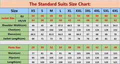Solid Men's 3 Pieces Suit One Buttons Notch Lapel Jacket Vest and Trousers Dinner Wedding Tuxedos Slim Fit Formal Business Suits - SHOWLU FASHION STORE