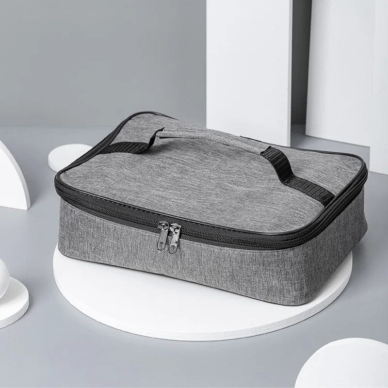 Showlu Square Insulated Lunch Bag for women with Oxford cloth exterior, thermal food carrier for portable meals and picnics